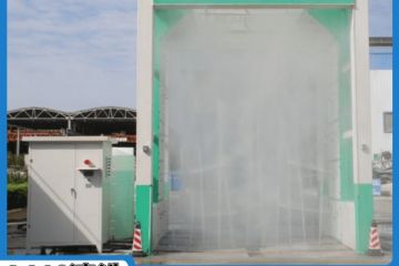 水泥廠(chǎng)龍門(mén)式洗車(chē)機-潔凈出行環(huán)評驗收更輕松[隆茂鑫晟]
