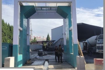 攪拌站封閉式車(chē)輛洗車(chē)機-定制方案環(huán)評驗收更輕松[隆茂鑫晟]