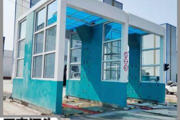 攪拌站洗車(chē)機-光控感應24H不停機清洗[隆茂鑫晟]
